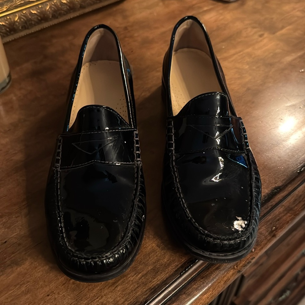 Black loafers